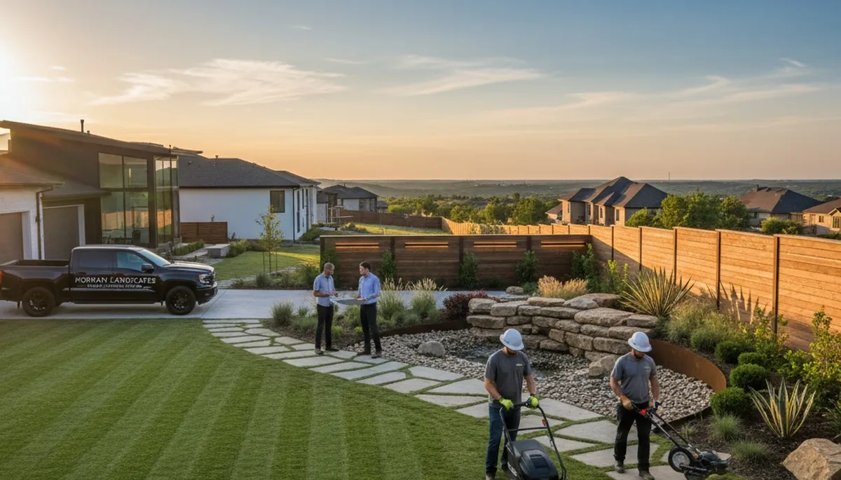 Landscaping team serving Bloomington, IN with professional lawn care and outdoor maintenance services