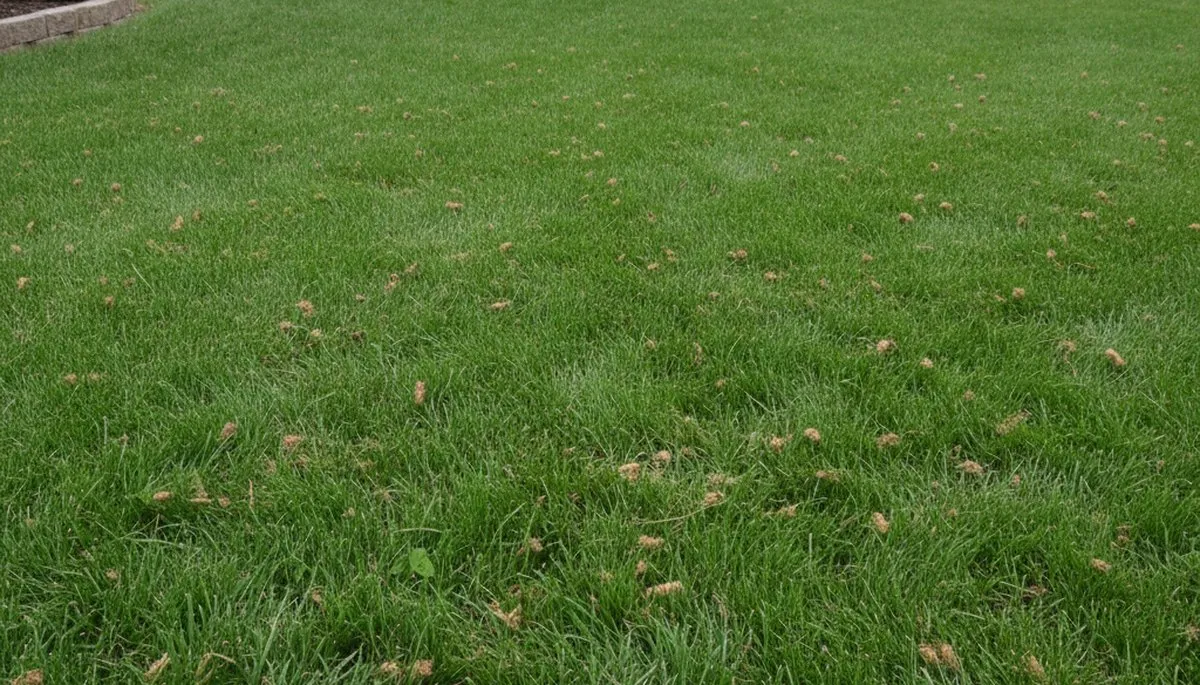 Bloomington IN lawn recovering after professional aeration service showing greener, healthier turf growth